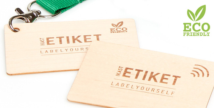 Carte d'accès RFID en bois