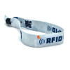 Bracelet tissé avec étiquette RFID entrelacée