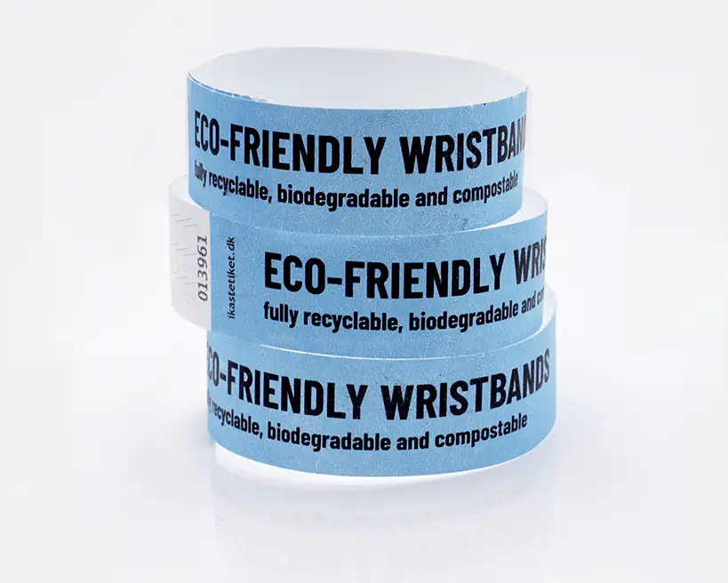 Bracelets en papier biodégradables