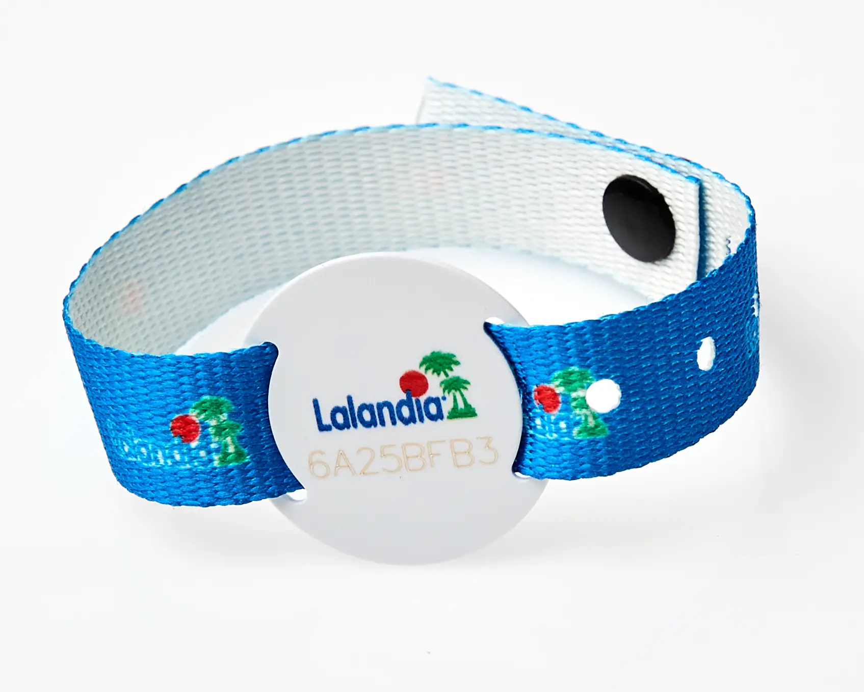 Bracelets RFID imprimés numériquement avec élément coulissant en plastique
