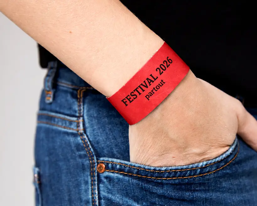 bracelet de festival en papier