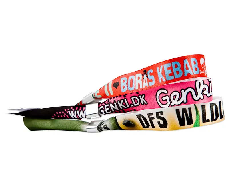 Bracelet de festival avec fermeture métallique