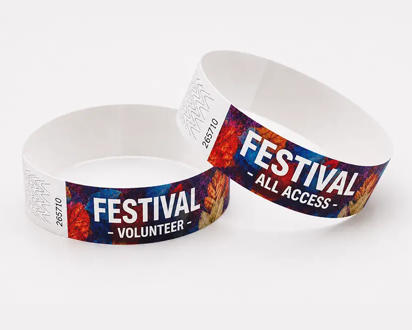 Bracelets en papier personnalisés - demander un devis