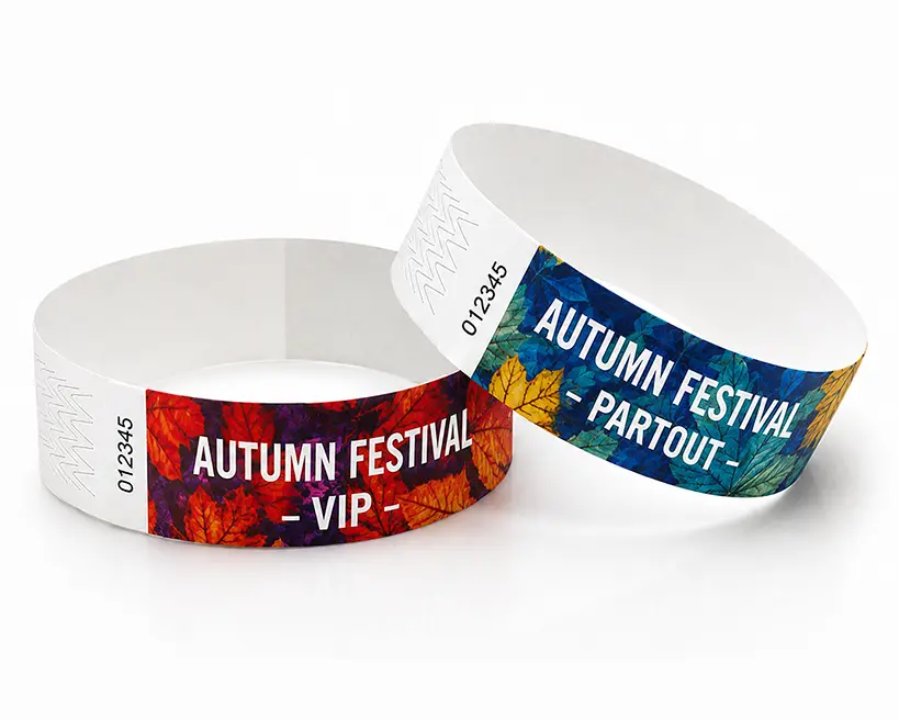 Bracelets Tyvek à motifs