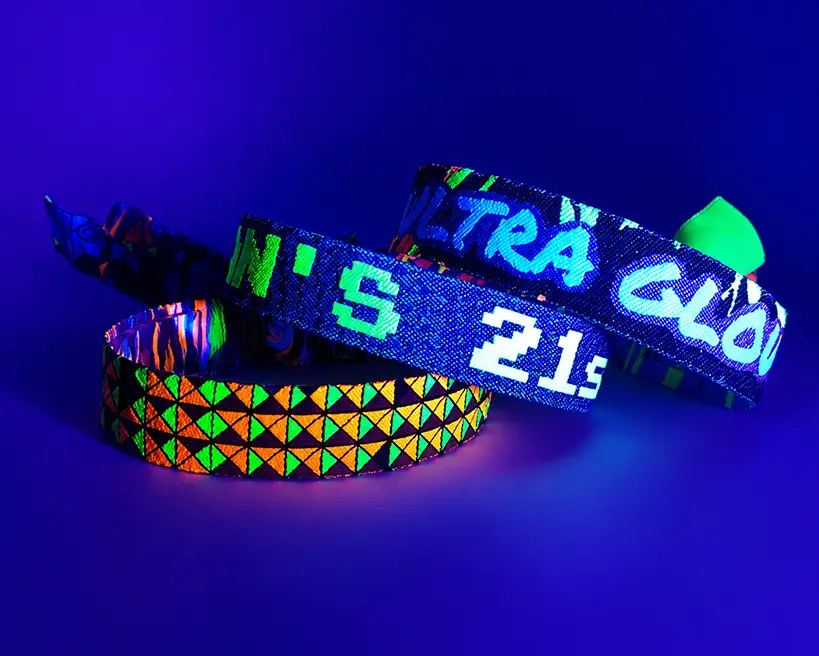 Bracelet de festival avec effet lumineux