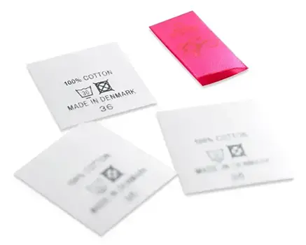 Étiquettes de lavage préimprimées