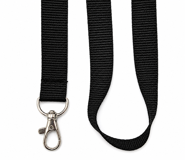 Cordon porte-badge noir (Black)