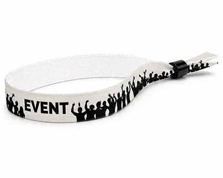 Bracelets de festival crowd noirs