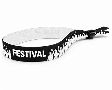 Bracelets de festival crowd blancs