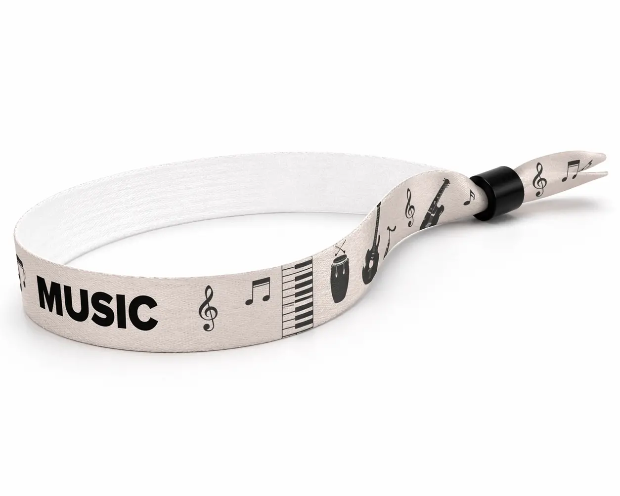 Bracelets de festival couleur sable pour festivals de musique