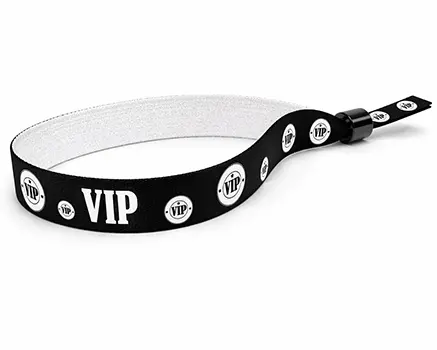 Bracelets de festival VIP noirs
