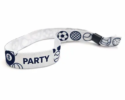 Bracelets de festival avec ballons bleus