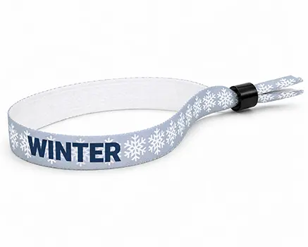 Bracelets de festival bleu clair avec flocons de neige