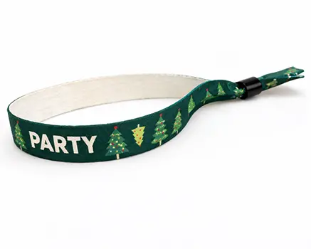 Bracelets de festival avec sapins de Noël