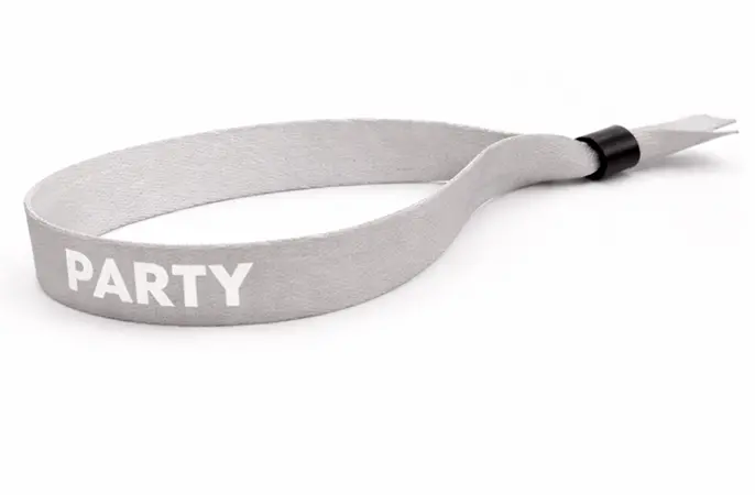 Bracelets de festival gris clair