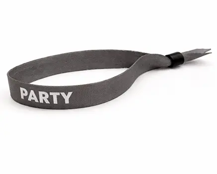 Bracelets de festival gris foncé