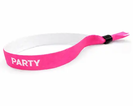 Bracelets de festival rose fluo