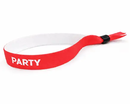 Bracelets de festival rouge fluo