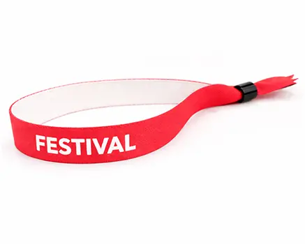 Bracelets de festival rouge foncé