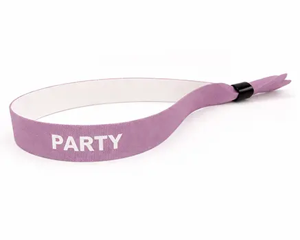 Bracelets de festival gris-violet