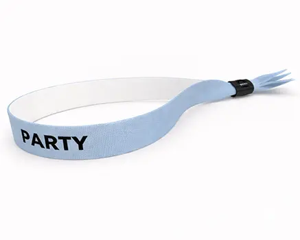 Bracelets de festival bleu-gris