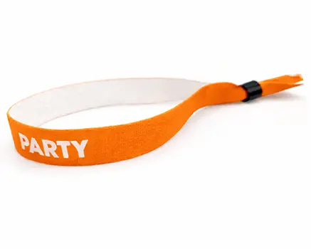 Bracelets de festival orange fluo